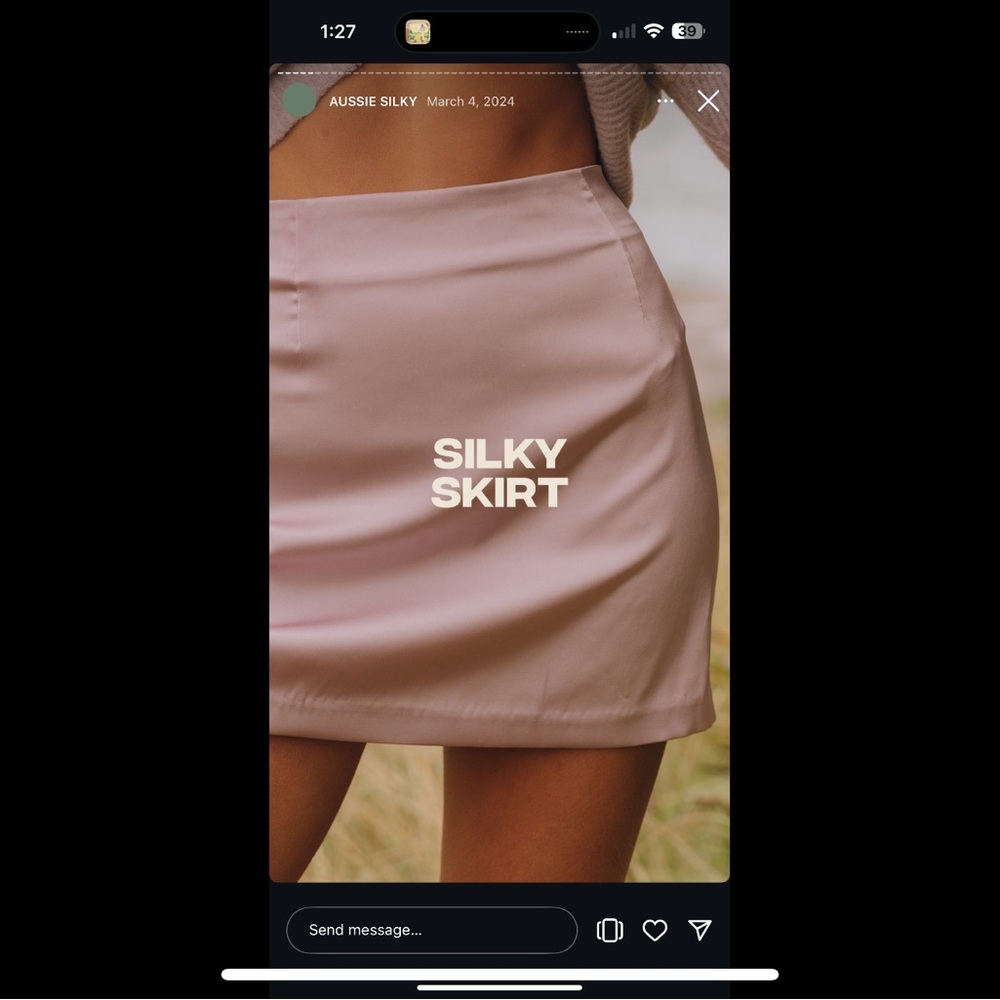 Daily Drills Silky Blush Pencil Skirt
